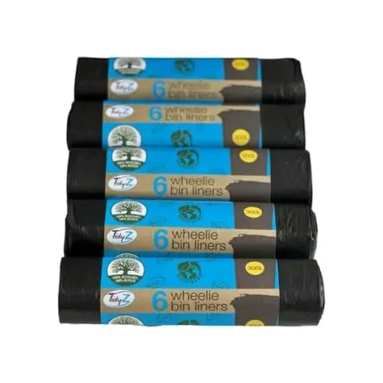 Tidyz 30 Extra Large Wheelie Bin Liners Waste Rubbish Bags 300L