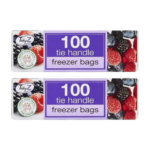 Tidyz 200 Large Freezer Bags _2 Packs of 100